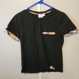 Burberry London T-Shirt Size XXL TTG Blue With Burberry Trim